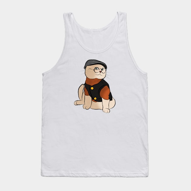 Detective Cat Tank Top by mastyle